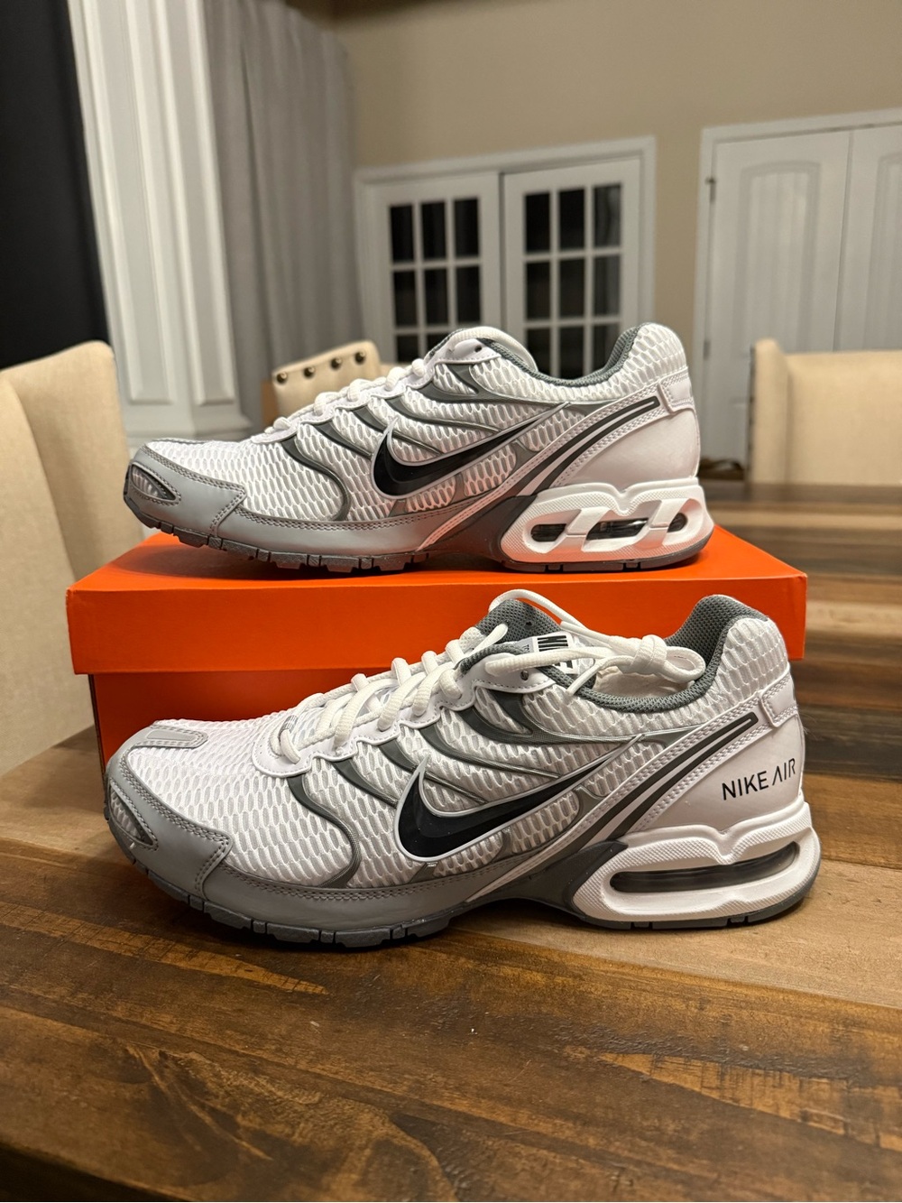 Nike Air Max Torch 4 Athletic Sneaker White/Anthracite-Wolf Grey, Sz 11.5